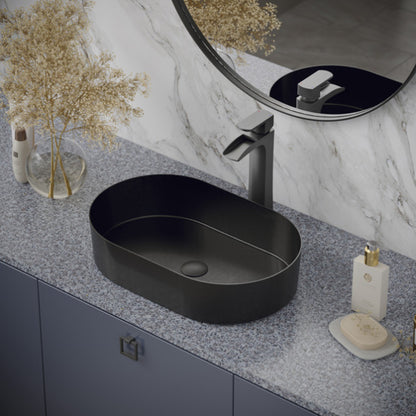 Cinox Oval Stainless Steel Vessel Bathroom Sink