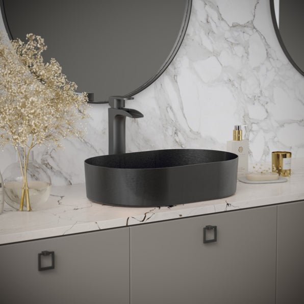 Cinox Oval Stainless Steel Vessel Bathroom Sink