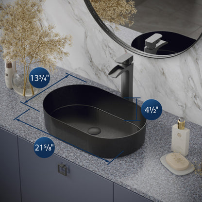 Cinox Oval Stainless Steel Vessel Bathroom Sink