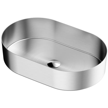 Cinox Oval Stainless Steel Vessel Bathroom Sink