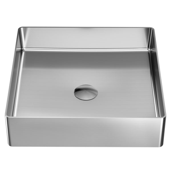 Cinox Square Stainless Steel Vessel Bathroom Sink