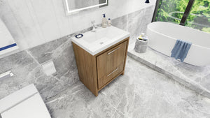 Dolce 30" Freestanding Vanity With Single Reinforced Acrylic Sink
