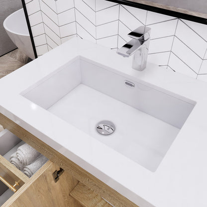 Elsa 60" Freestanding Bathroom Vanity with Acrylic Integrated Sink Top