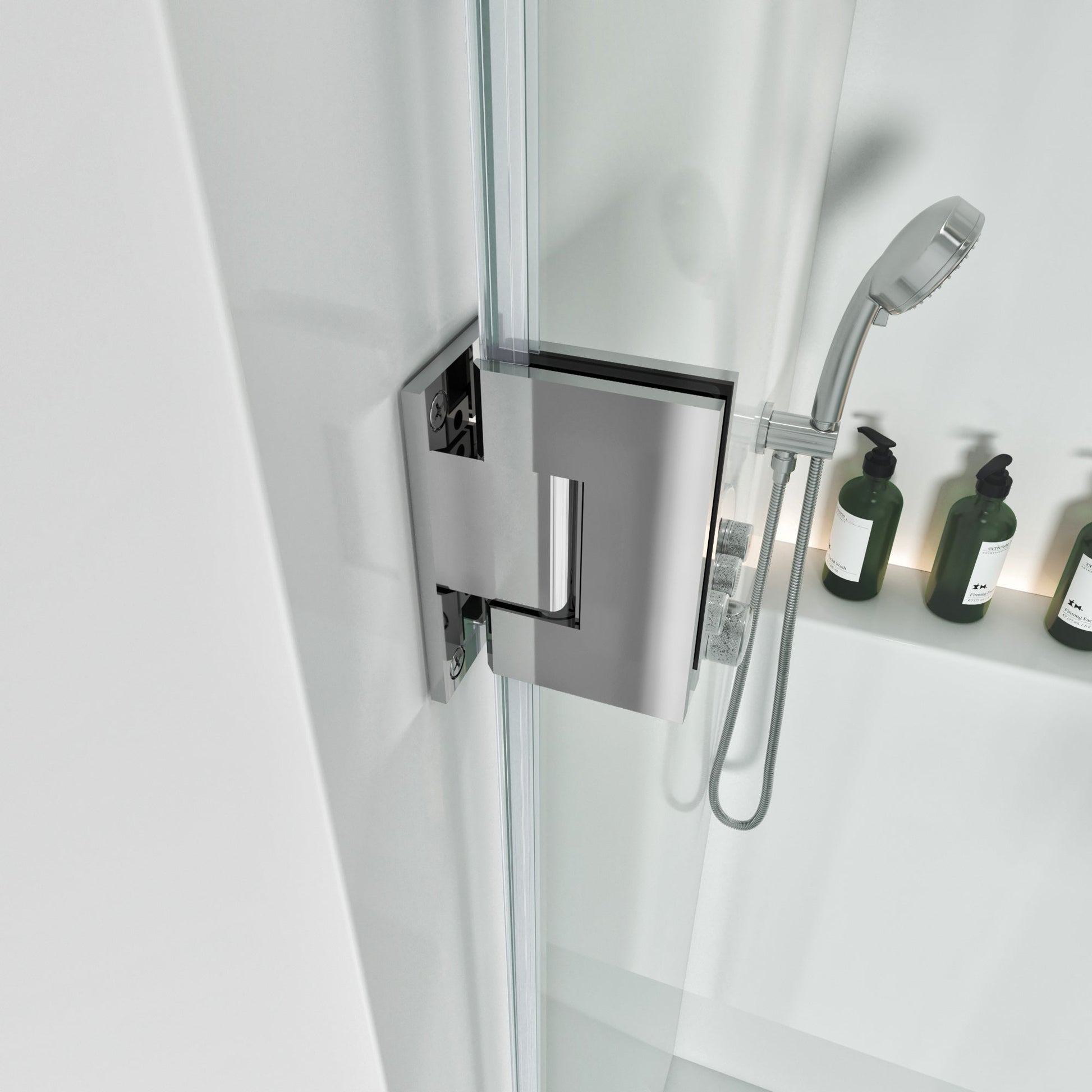 Thalos Frameless Swing Shower Door by Lina Collection