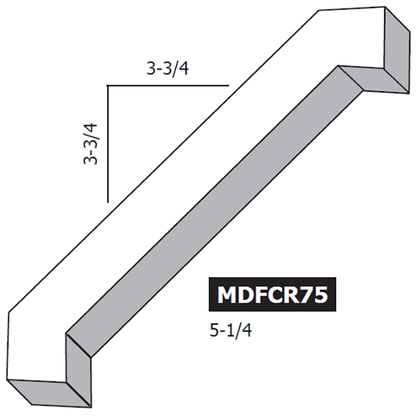 5-1/4" MDF Craftsman Crown