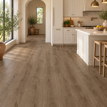 BC003 Builder's Choice Waterproof SPC Flooring installed in a kitchen