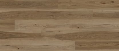 Evergreen Oak water resistant laminate flooring, medium brown oak, 60 by 7-11/16 inch planks, plank close up