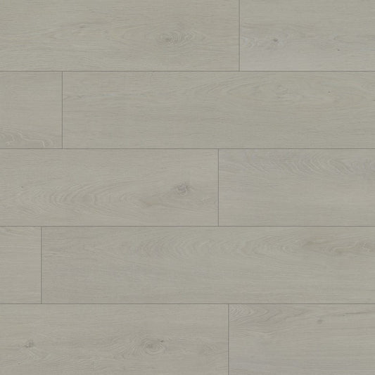 Lakeview Silverwood water resistant laminate flooring, AC5 commercial grade, EIR texture, matte wood look