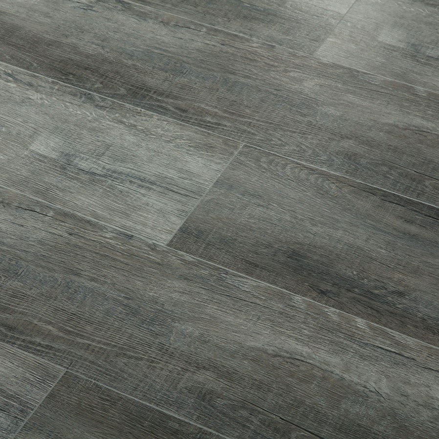 Metropolitan San Jose waterproof SPC vinyl plank flooring, beveled 48 by 9 inch planks, embossed matte wood look