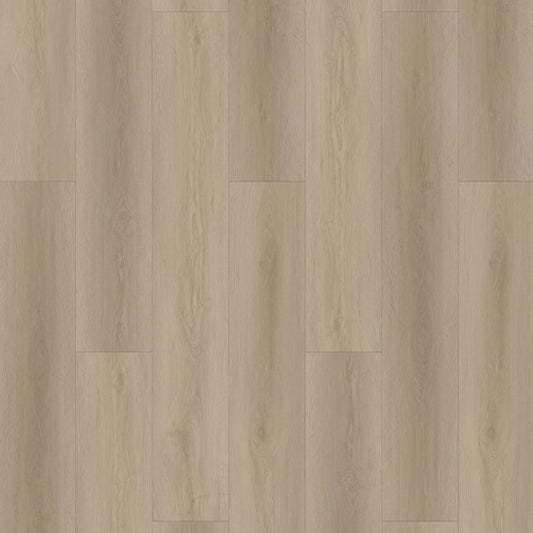 Natural Plus Biscayne waterproof SPC vinyl plank flooring, attached 1 mm IXPE pad, beveled 60 inch planks