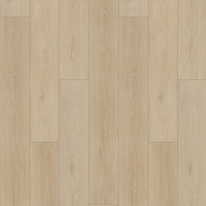 Natural White Sands waterproof SPC vinyl plank flooring, beveled 60 inch planks, embossed matte wood look