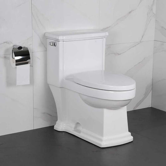 Ambrose one-piece toilet in vitreous china