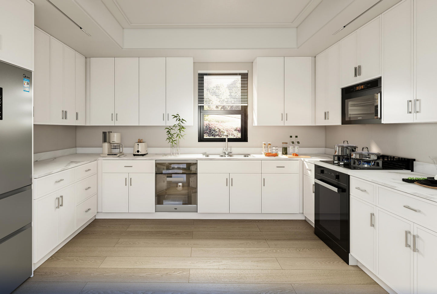 Arc-Frameless Slim Shaker White