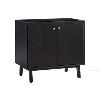 Adele 36" Freestanding Bathroom Vanity with Calacatta White Quartz Top and Vitreous China Undermount Sink