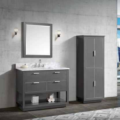Allie 36" Freestanding Bathroom Vanity with Stone Top and Vitreous China Undermount Sink
