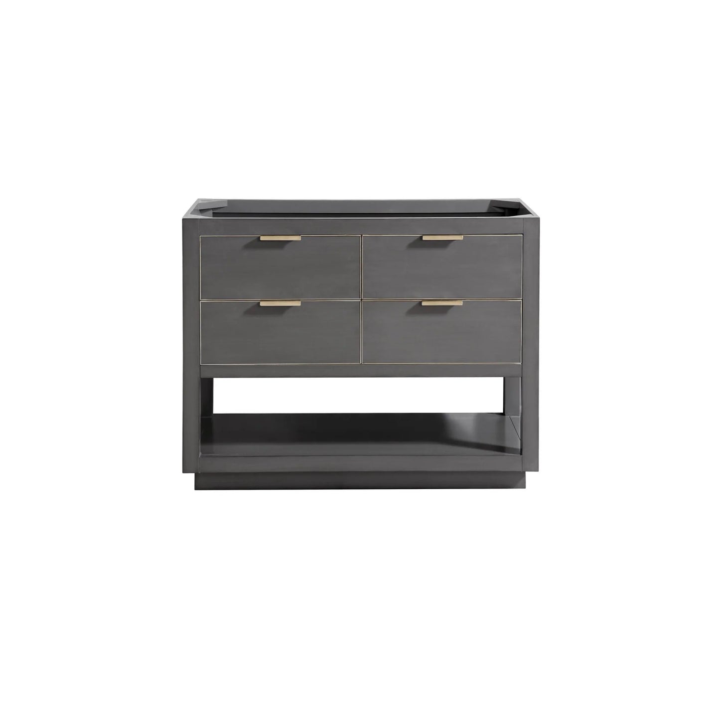 Allie 42" Freestanding Bathroom Vanity with Stone Top and Vitreous China Undermount Sink