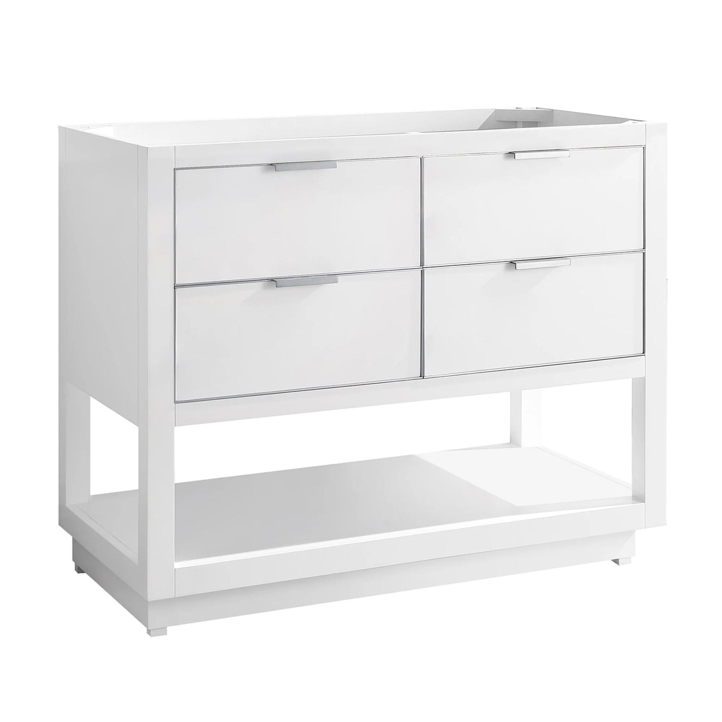 Allie 42" Freestanding Bathroom Vanity with Stone Top and Vitreous China Undermount Sink