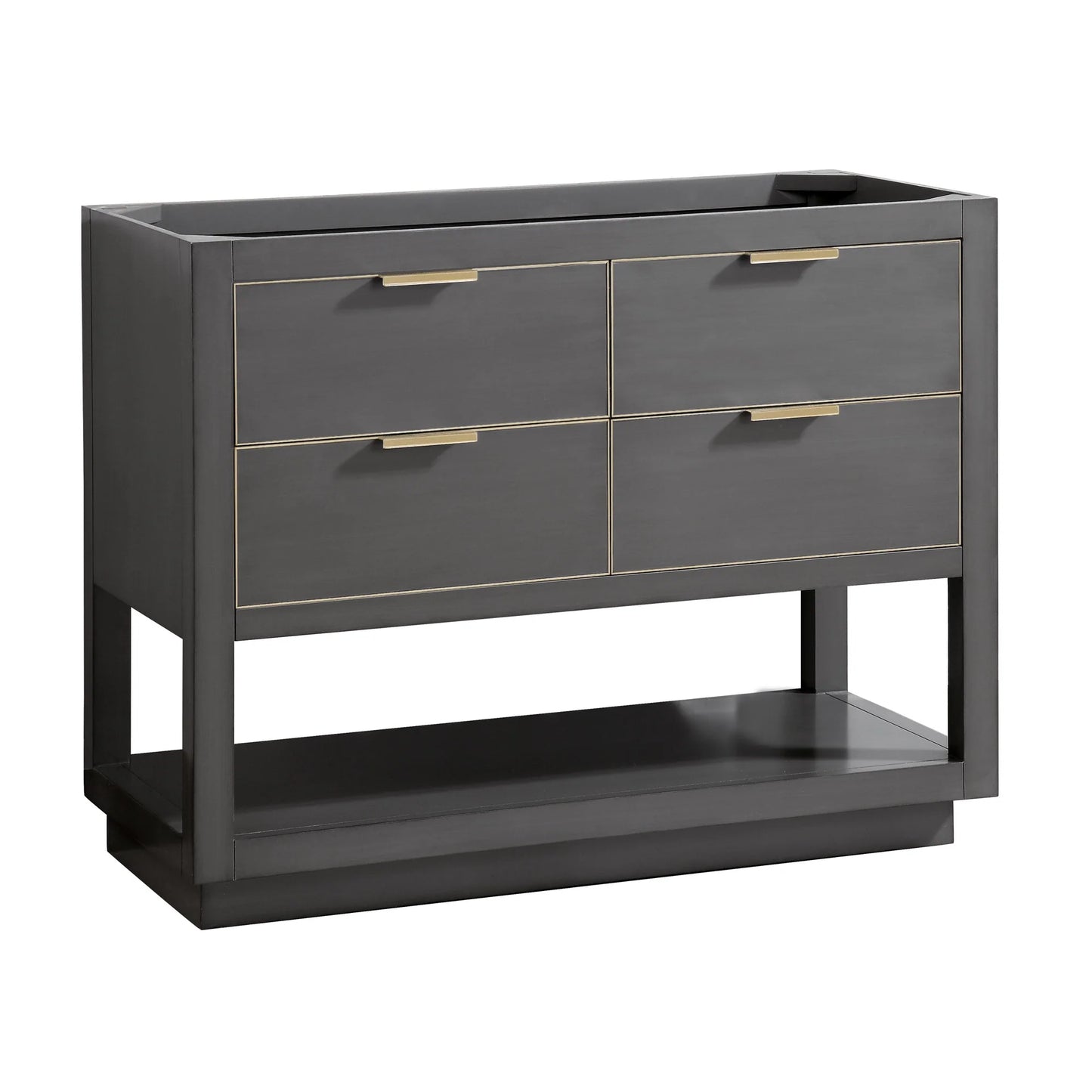 Allie 42" Freestanding Bathroom Vanity with Stone Top and Vitreous China Undermount Sink