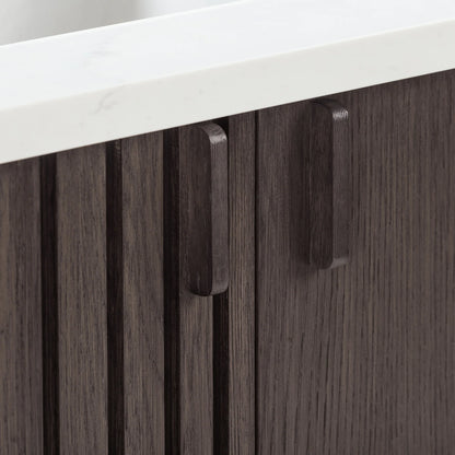 Blakely 36" Freestanding Bathroom Vanity with Calacatta White Quartz Top and Vitreous China Undermount Sink