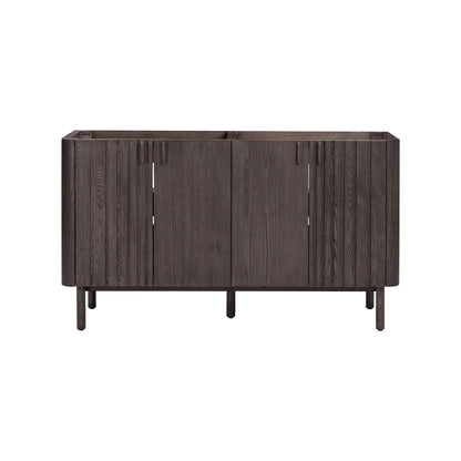 Blakely 72" Freestanding Bathroom Vanity with Calacatta White Quartz Top and Vitreous China Undermount Sinks