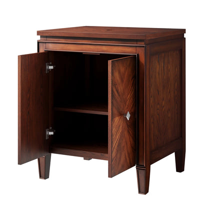 Brentwood 25" Freestanding Bathroom Vanity with Vitreous China Vessel Sink
