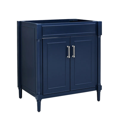 Bristol 30" Freestanding Bathroom Vanity with Stone Top and Vitreous China Undermount Sink