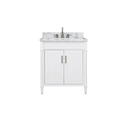 Bristol 30" Freestanding Bathroom Vanity with Stone Top and Vitreous China Undermount Sink