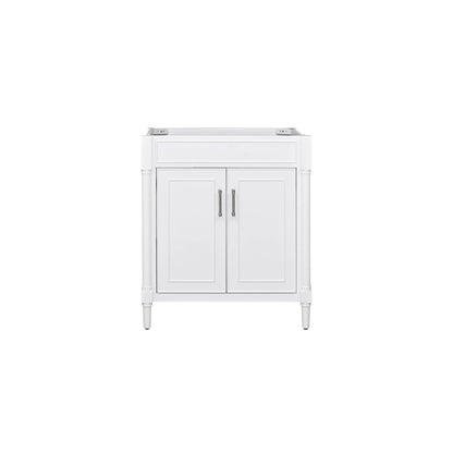 Bristol 30" Freestanding Bathroom Vanity with Stone Top and Vitreous China Undermount Sink