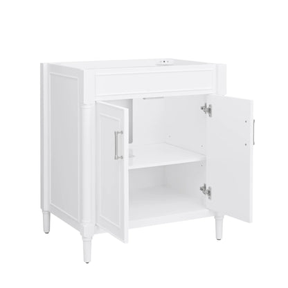 Bristol 30" Freestanding Bathroom Vanity with Stone Top and Vitreous China Undermount Sink