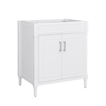 Bristol 30" Freestanding Bathroom Vanity with Stone Top and Vitreous China Undermount Sink