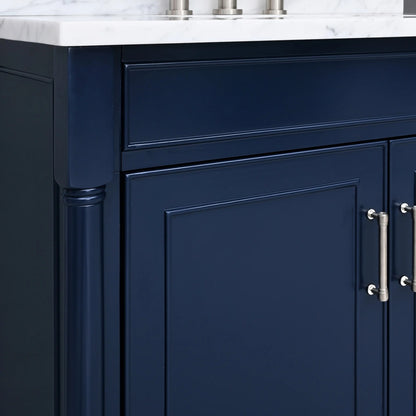 Bristol 36" Freestanding Bathroom Vanity with Stone Top and Vitreous China Undermount Sink