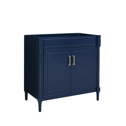 Bristol 36" Freestanding Bathroom Vanity with Stone Top and Vitreous China Undermount Sink