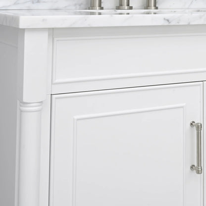 Bristol 36" Freestanding Bathroom Vanity with Stone Top and Vitreous China Undermount Sink