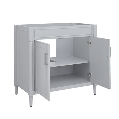 Bristol 36" Freestanding Bathroom Vanity with Stone Top and Vitreous China Undermount Sink