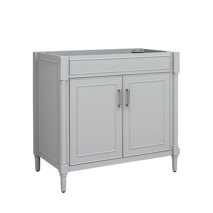 Bristol 36" Freestanding Bathroom Vanity with Stone Top and Vitreous China Undermount Sink