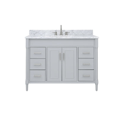 Bristol 48" Freestanding Bathroom Vanity with Stone Top and Vitreous China Undermount Sink