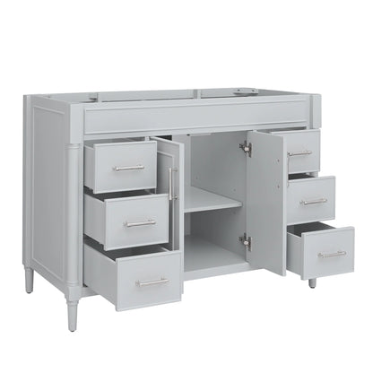 Bristol 48" Freestanding Bathroom Vanity with Stone Top and Vitreous China Undermount Sink