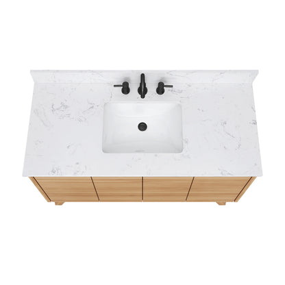 Coventry 48" Freestanding Bathroom Vanity with Stone Top and Vitreous China Undermount Sink