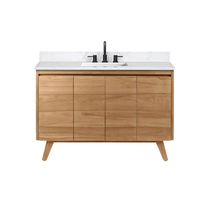 Coventry 48" Freestanding Bathroom Vanity with Stone Top and Vitreous China Undermount Sink