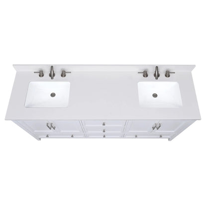 Everest White Quartz Vanity Top