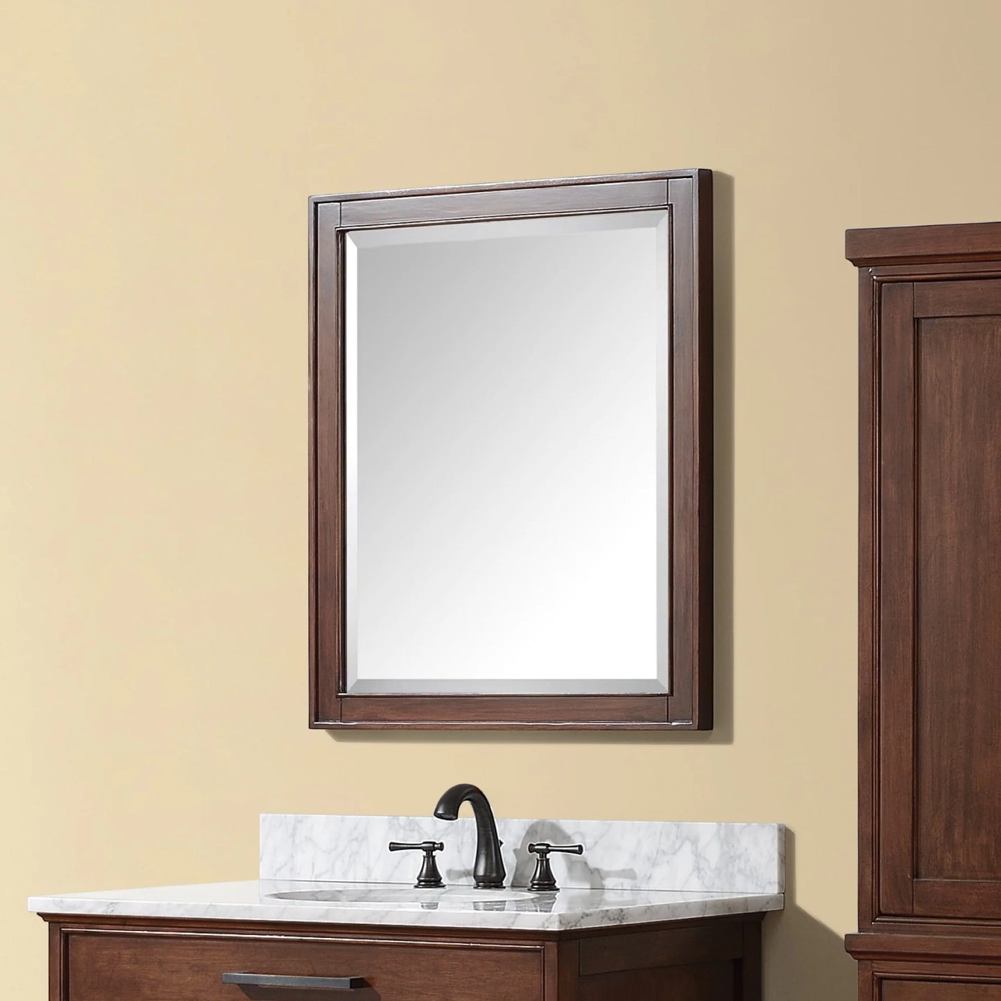 Madison Framed Mirror, wood framed rectangular wall mirror