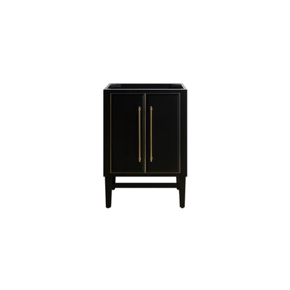 Mason 24" Freestanding Bathroom Vanity with Carrara White Natural Marble Top and Vitreous China Undermount Sink