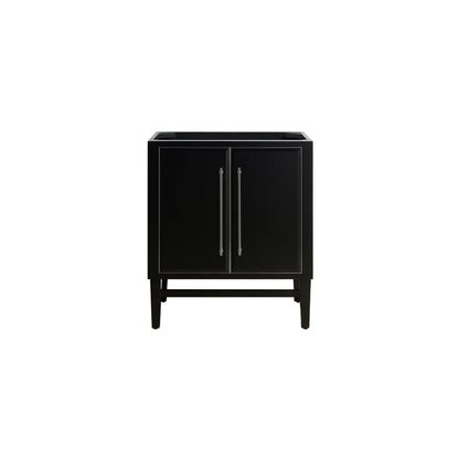 Mason 30" Freestanding Bathroom Vanity with Carrara White Natural Marble Top and Vitreous China Undermount Sink