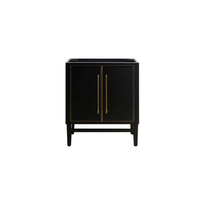 Mason 30" Freestanding Bathroom Vanity with Carrara White Natural Marble Top and Vitreous China Undermount Sink