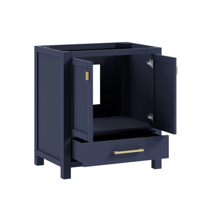 Modero 30" Freestanding Bathroom Vanity with Stone Top and Vitreous China Undermount Sink