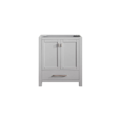 Modero 30" Freestanding Bathroom Vanity with Stone Top and Vitreous China Undermount Sink