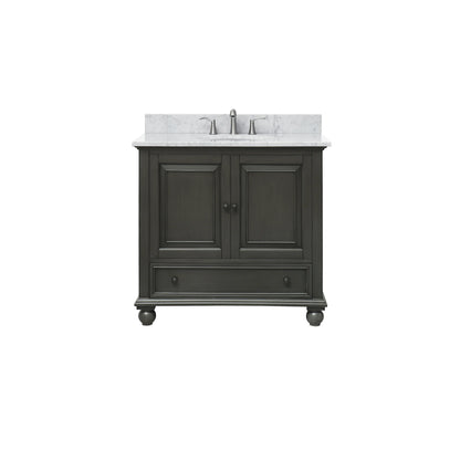 Carrara White Marble Top With Sink  Modern Bathroom Vanity - KBF Home Improvement