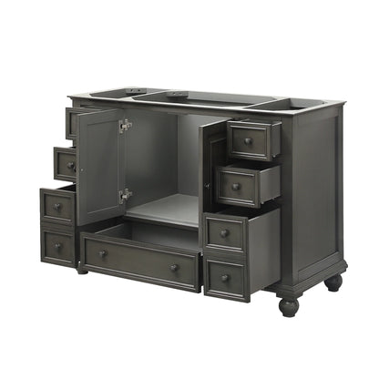 Thompson 48" Modern Bathroom Vanity Features 9 storage spaces | KBH Home