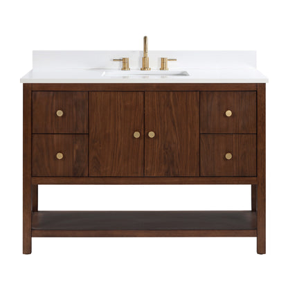 Additional view 1 of Zoe 48 inch freestanding bathroom vanity