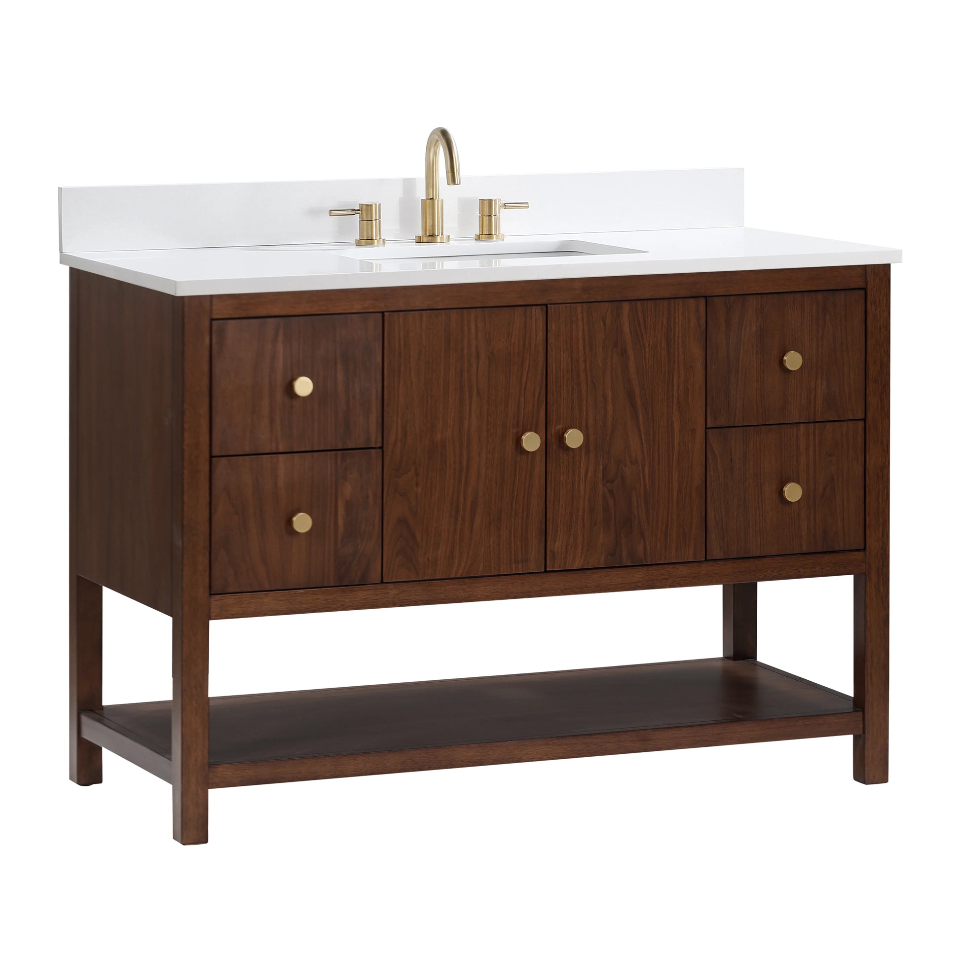 Additional view 2 of Zoe 48 inch freestanding bathroom vanity